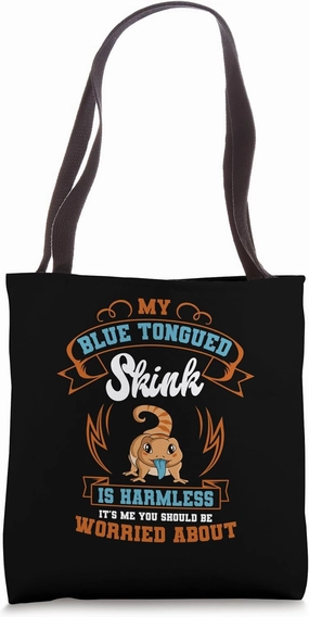 Blue-Tongued Skink Harmless Pet Owner Sleepy Lizard Reptile Tote Bag