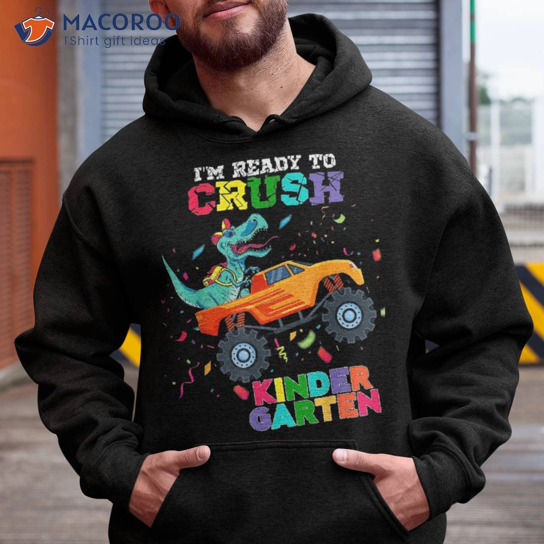 Boys Back To School I'm Ready Crush Kindergarten Dinosaur Shirt