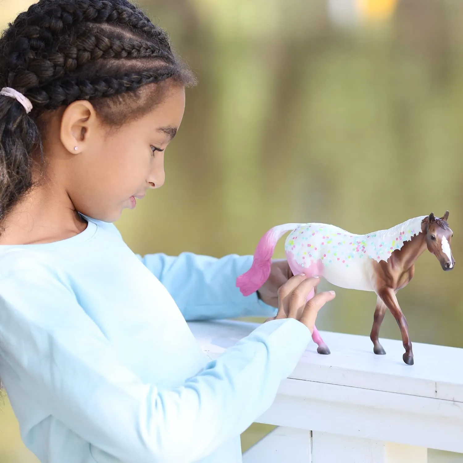 Breyer Horses Freedom Series Neopolitan | Decorator Series | Horse Toy | 9.75" x 7" | 1:12 Scale | Model #62223