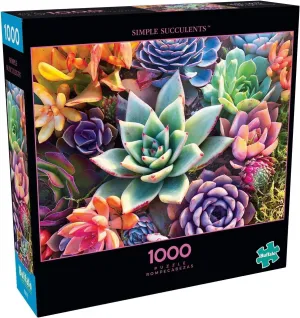 Buffalo Games - James Mertke - Simple Succulent - 1000 Piece Jigsaw Puzzle For Adults -Challenging Puzzle Perfect for Game Nights - Finished Size is 26.75 x 19.75