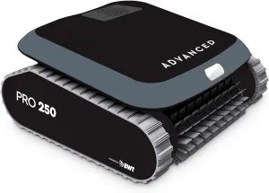 BWT Pool Robot Advance PRO 250 | Cleans Floor, Walls, and Waterline | Dual Filtration | Robotic Pool Cleaner with 60ft Cable Length | 1.5, 2 & 2.5hr Cleaning Duration | 4 Year Warranty for this vacuum