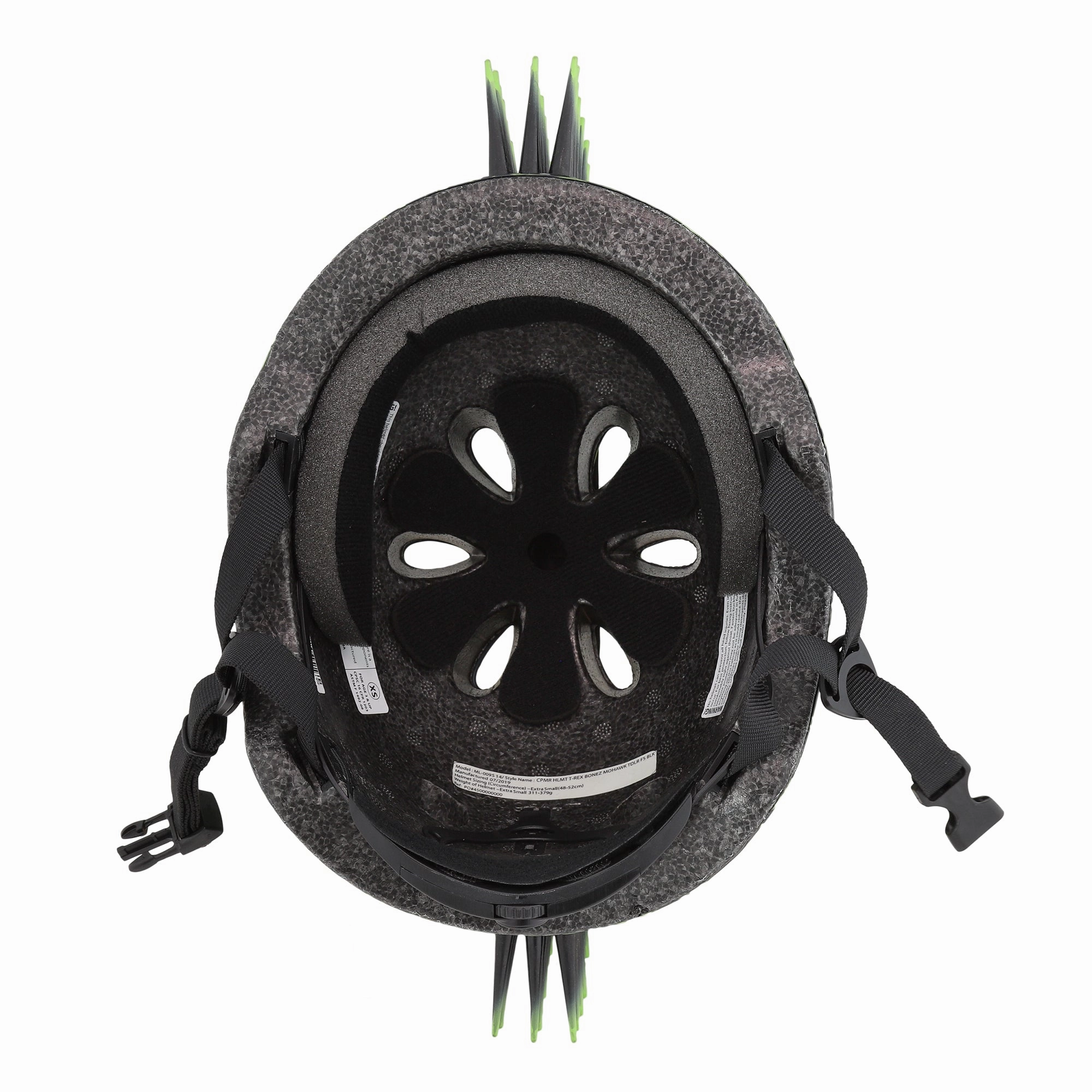 C-Preme Raskullz FS (Fit System) Toddlers Helmet - T-Rex Bonez Mohawk