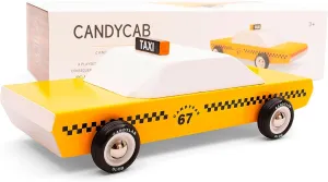 Candylab Toys - Americana Collection - CandyCab Taxi - Premium Handcrafted Wooden Car Toy