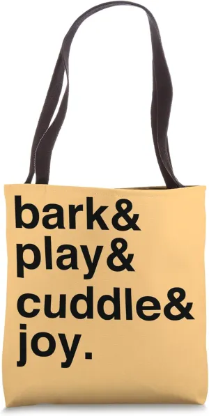 Canine Companionship Pet Love Minimalistic Quote Tote Bag