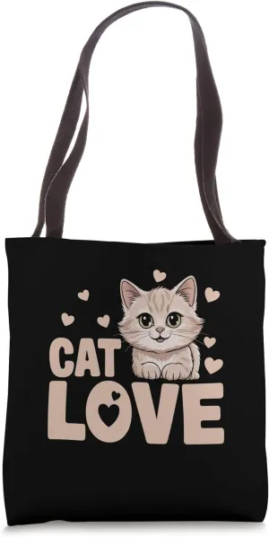 Cat Love Cat Lover Feline Pet Meow Love Cats Tote Bag
