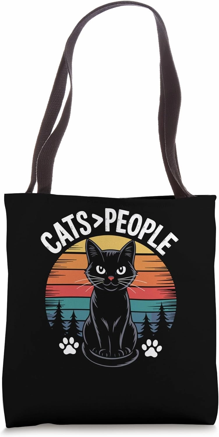 Cats People Cat Lover Feline Pet Meow Love Cats Tote Bag