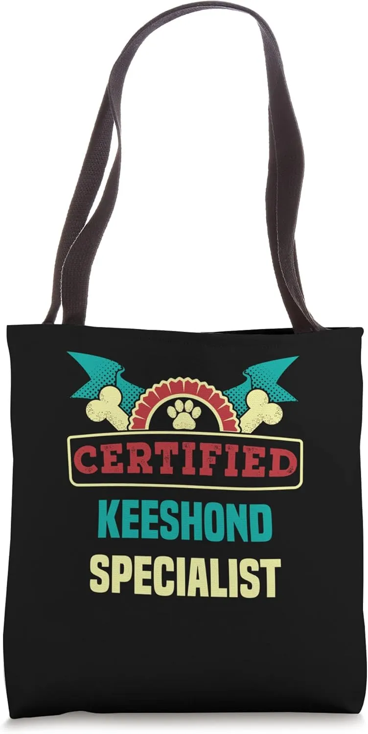 Certified Keeshond Specialist Dog Lover German Spitz Pets Tote Bag