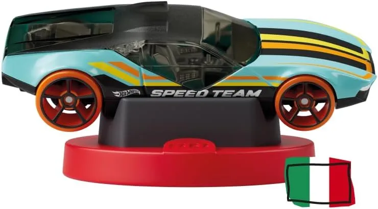 Character Sound - Hot Wheels Attacking Dinosaurs - Stories and Fairy Tales for Boys and Girls 3-5 Years, Toy with Educational Content, Italian Version