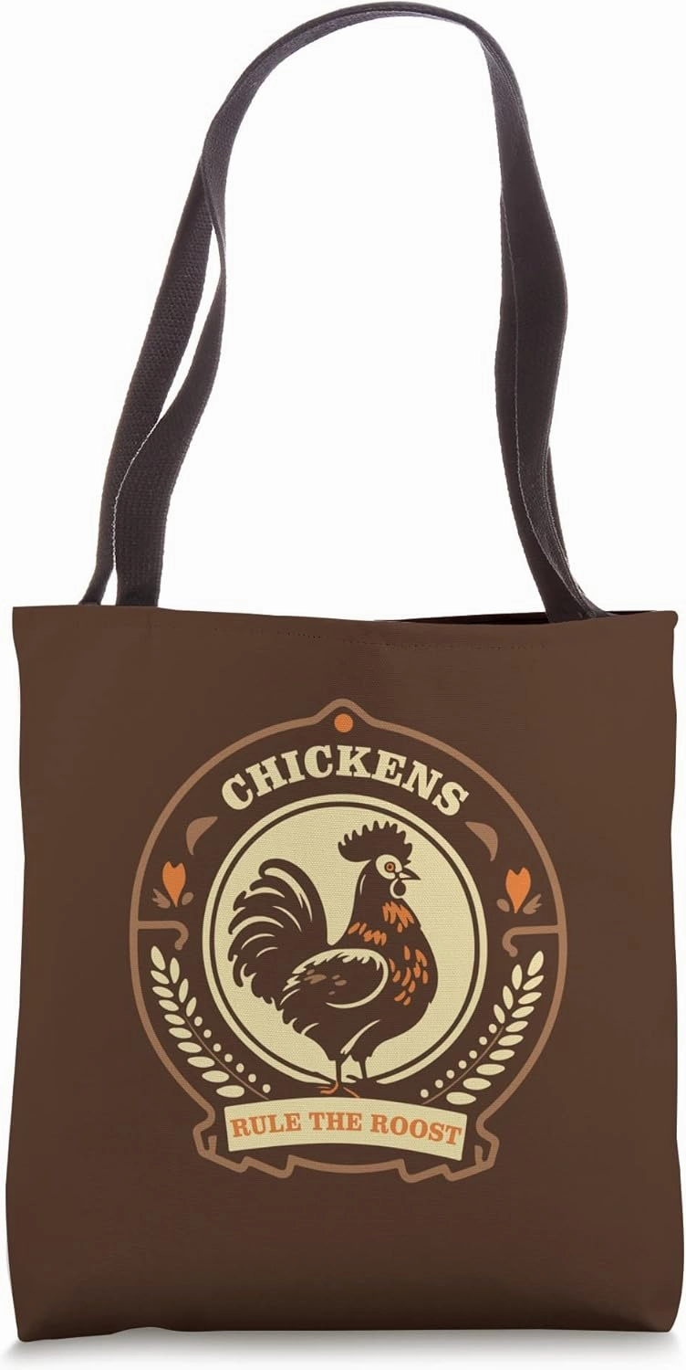 Chickens Rule the Roost Vintage Logo Tote Bag