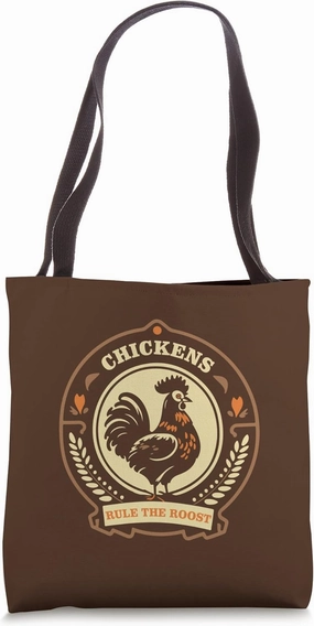 Chickens Rule the Roost Vintage Logo Tote Bag