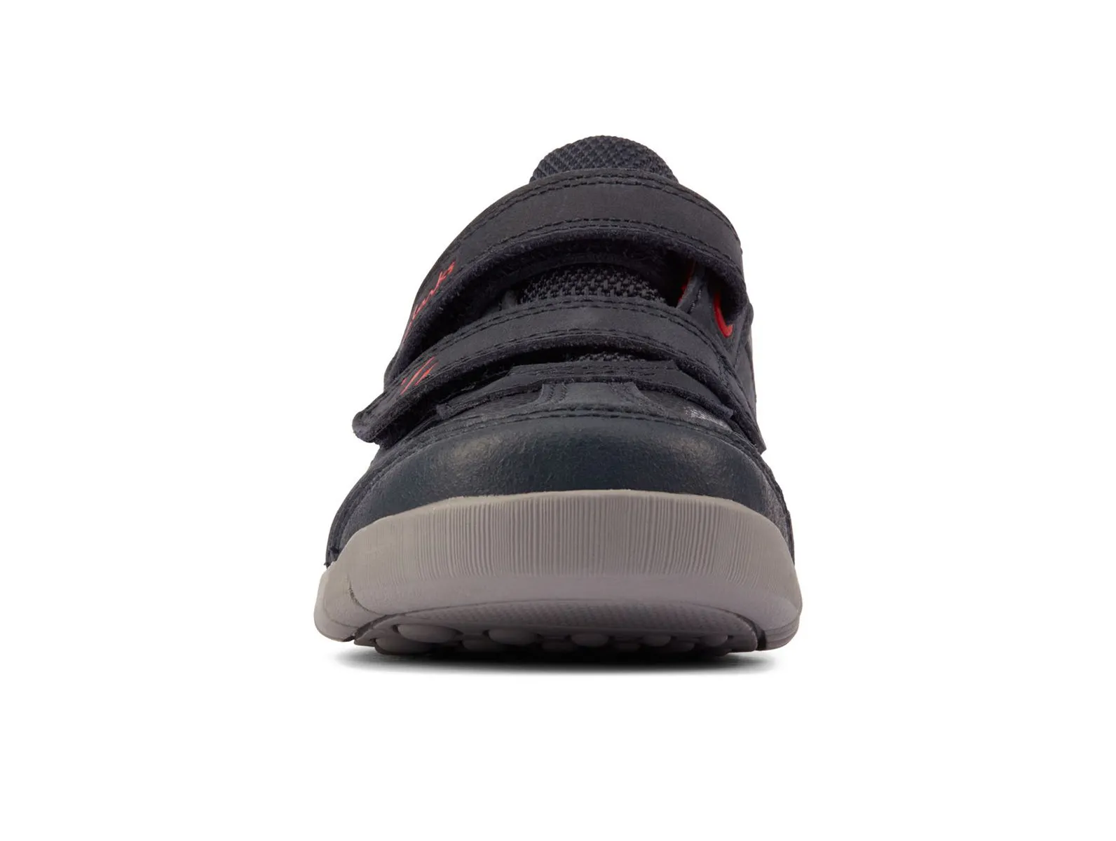 Clarks Rex Play T – Navy/Red Leather