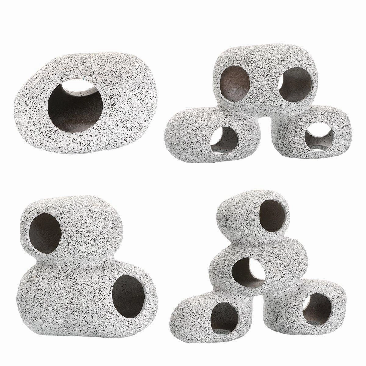 Clay Pot Aquarium Decoration Shrimp House Cichlid Breeding Tank Fish Nest