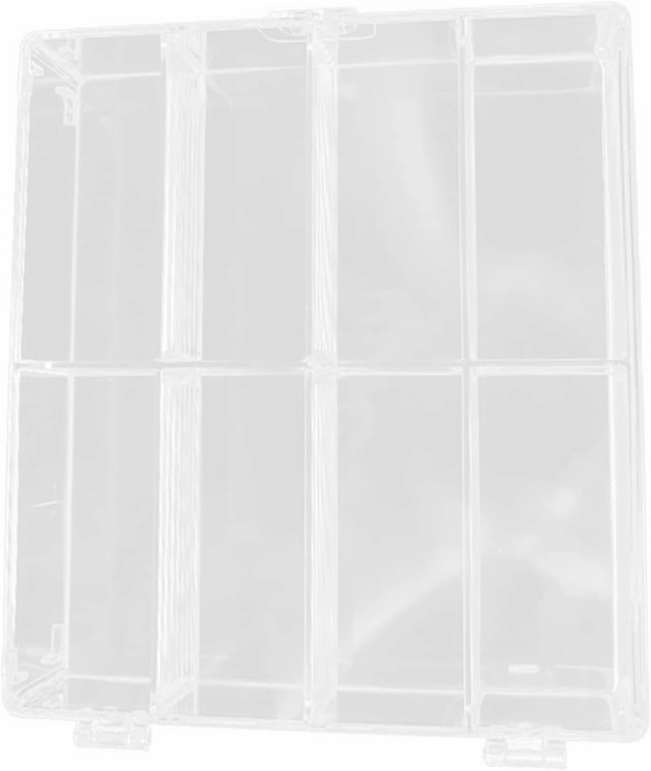 Clear Plastic Display Case with Multi Compartments Organizer Box for Mini Model Cars Action Figures Handicrafts Storage Dustproof Showcase for Collectibles