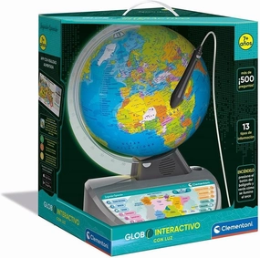 Clementoni - Exploramundo Arco Luminoso - Interactive Globe with Light, Ages 7 and Up, Toy in Spanish (55386)