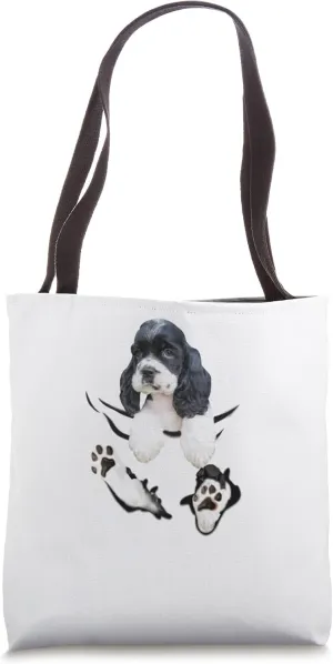 Cocker Spaniel Puppy Breakthrough Tote Bag
