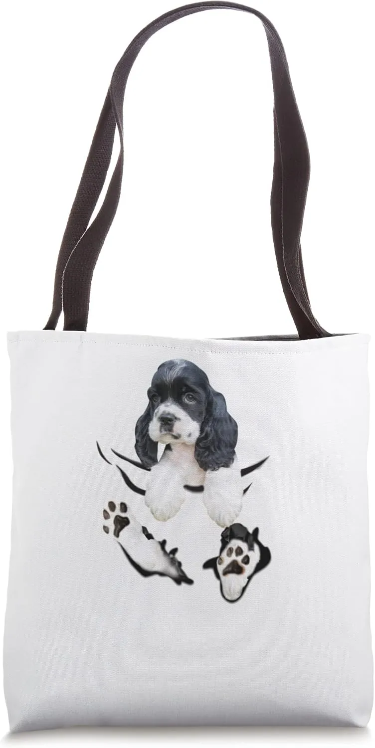 Cocker Spaniel Puppy Breakthrough Tote Bag