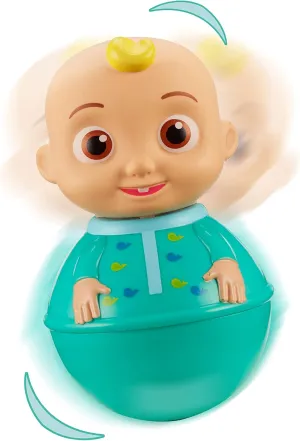 Cocomelon Weebles Figure Assortment, Chunky Moulded Figures, jj, moonbug, Preschool Imaginative Play, Brown