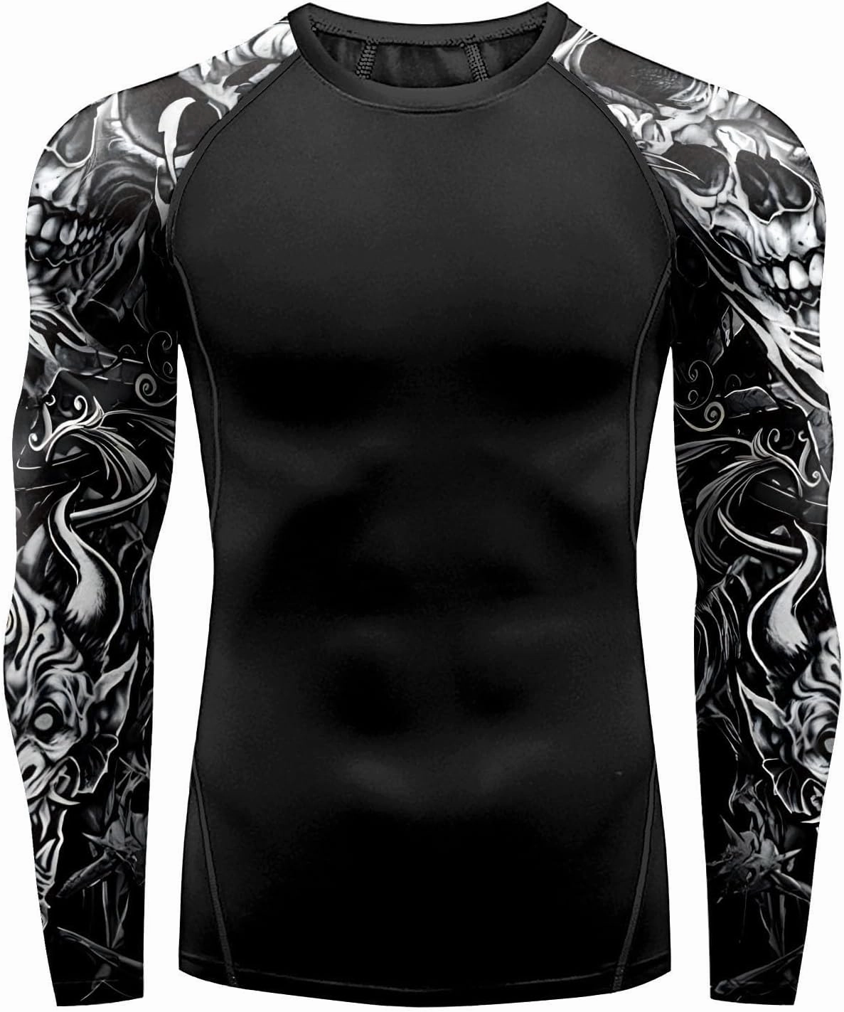 color cosplayer Jiu Jitsu Men American Flag UPF 50  Sun Protection Printed Rash Guard Long Sleeve Swim Shirts