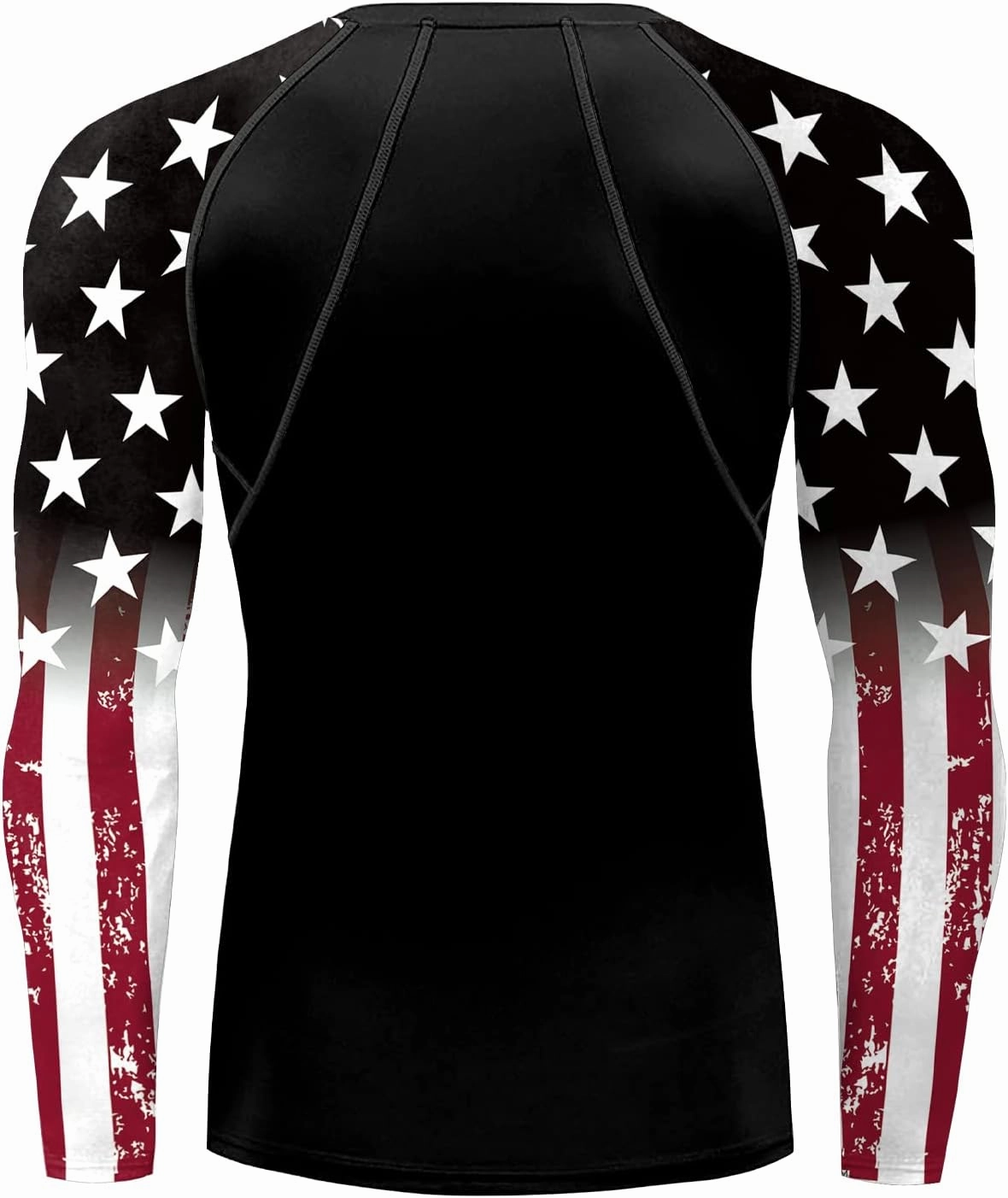 color cosplayer Jiu Jitsu Men American Flag UPF 50  Sun Protection Printed Rash Guard Long Sleeve Swim Shirts