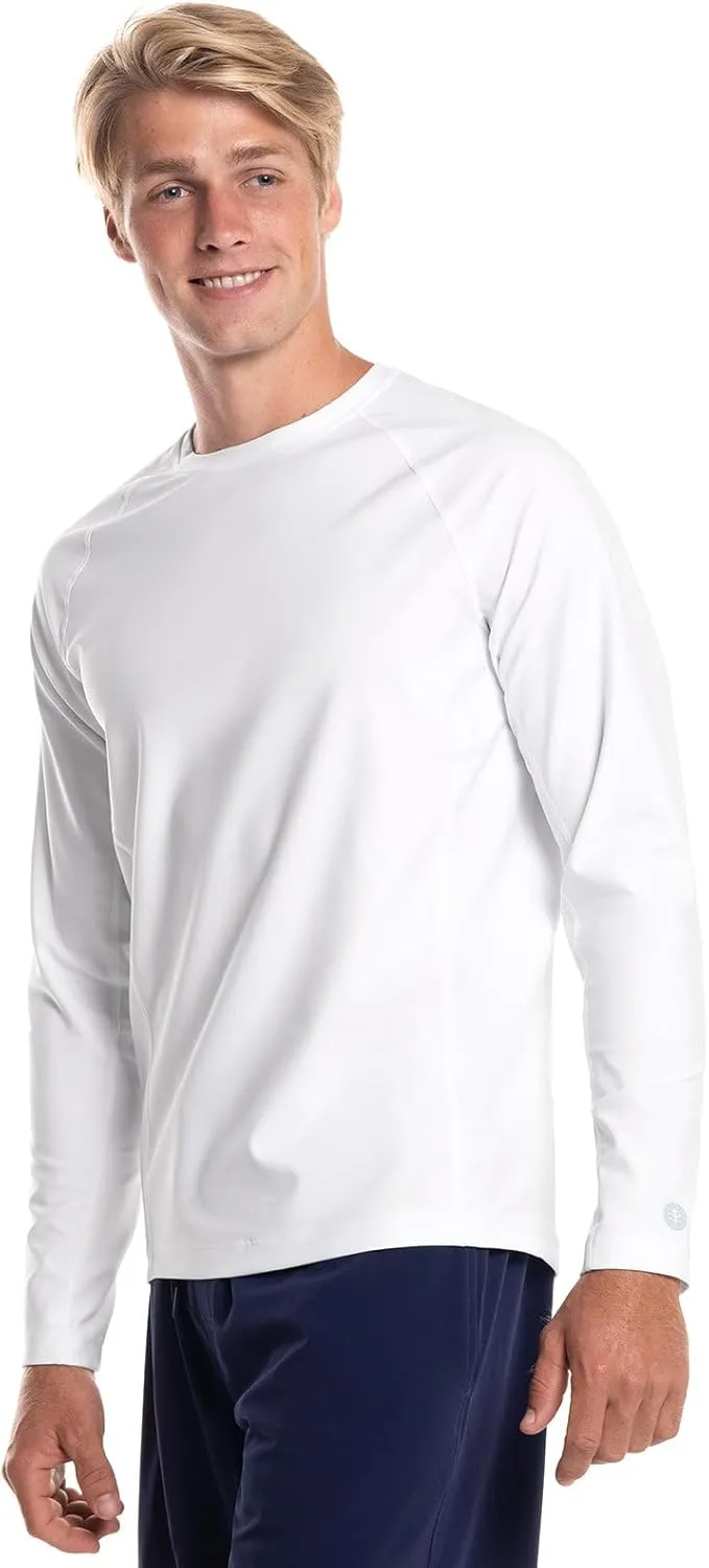 Coolibar UPF 50  Men's Hightide Long Sleeve Swim Shirt - Sun Protective