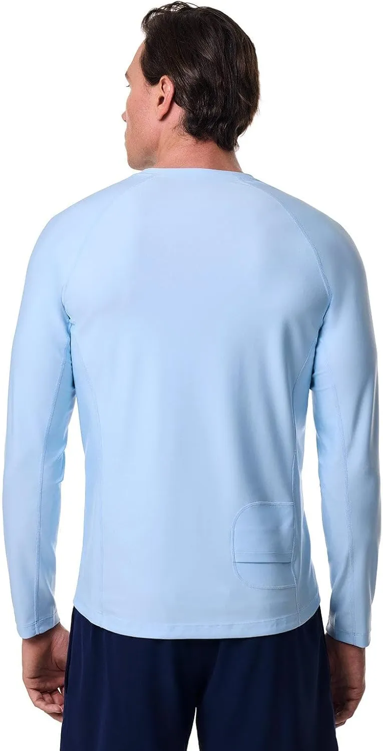 Coolibar UPF 50  Men's Hightide Long Sleeve Swim Shirt - Sun Protective