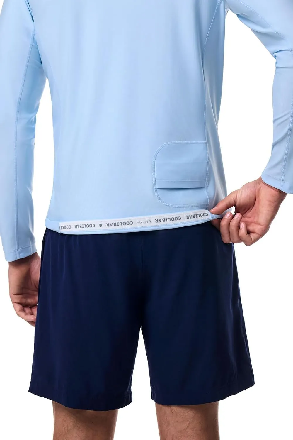 Coolibar UPF 50  Men's Hightide Long Sleeve Swim Shirt - Sun Protective