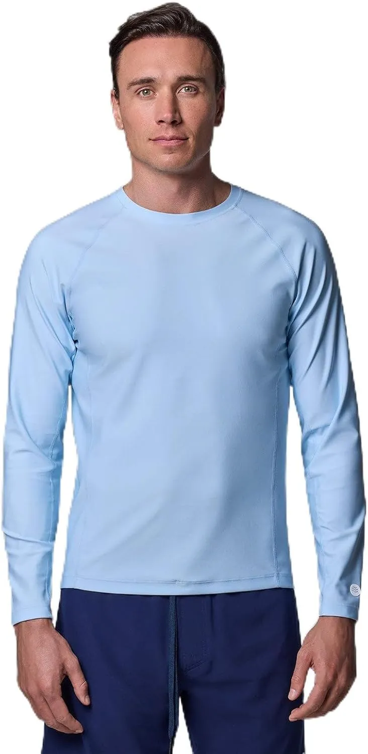 Coolibar UPF 50  Men's Hightide Long Sleeve Swim Shirt - Sun Protective