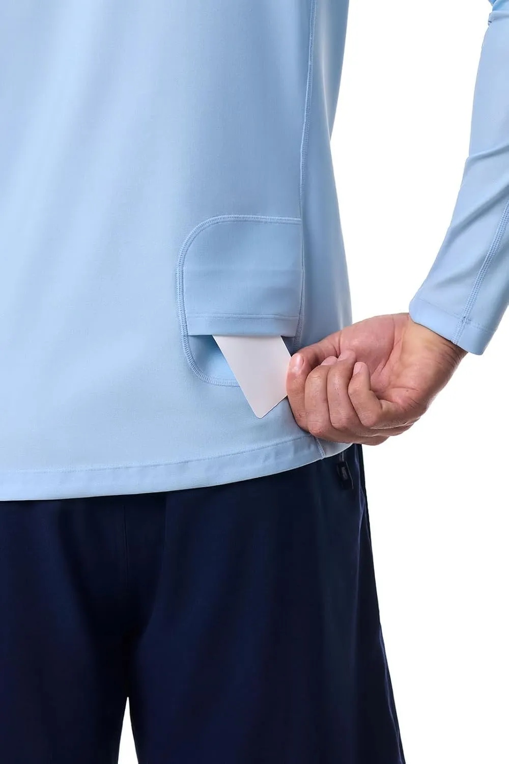 Coolibar UPF 50  Men's Hightide Long Sleeve Swim Shirt - Sun Protective