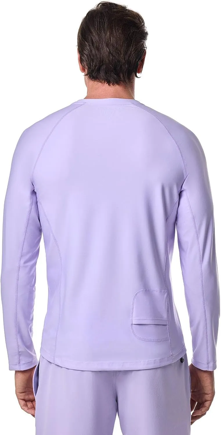 Coolibar UPF 50  Men's Hightide Long Sleeve Swim Shirt - Sun Protective