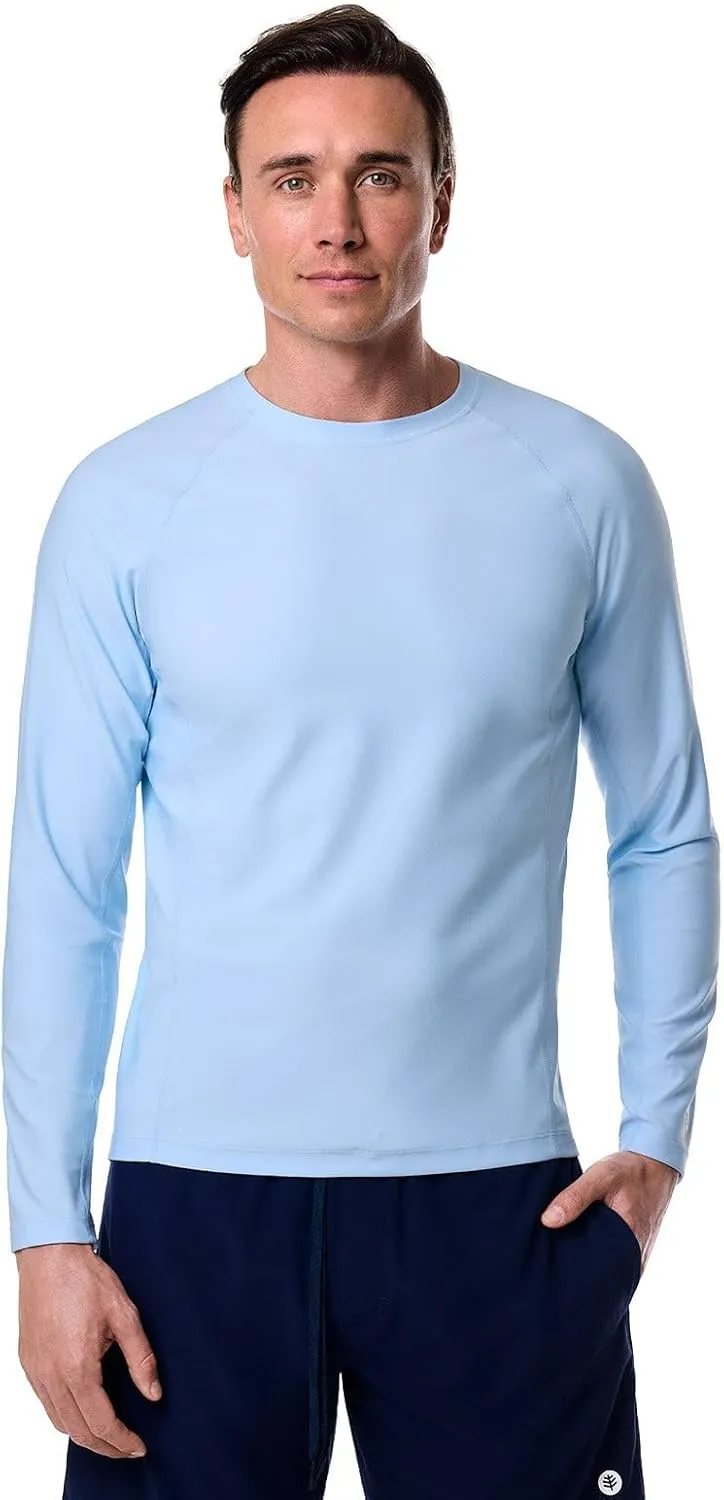 Coolibar UPF 50  Men's Hightide Long Sleeve Swim Shirt - Sun Protective
