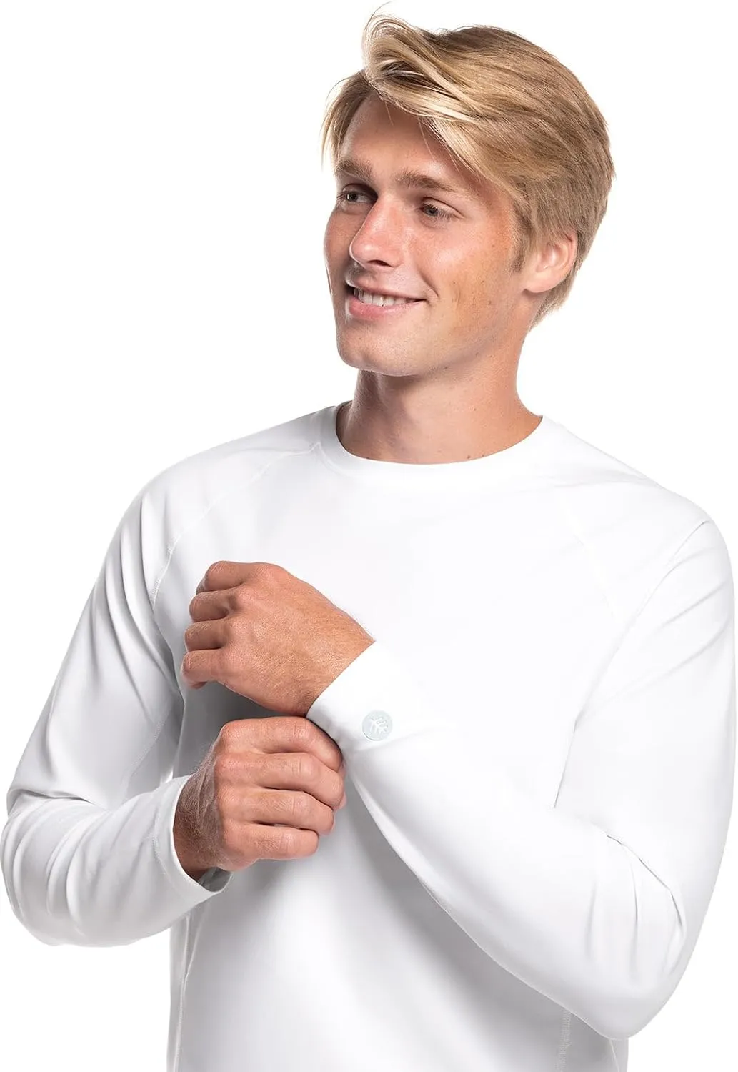 Coolibar UPF 50  Men's Hightide Long Sleeve Swim Shirt - Sun Protective