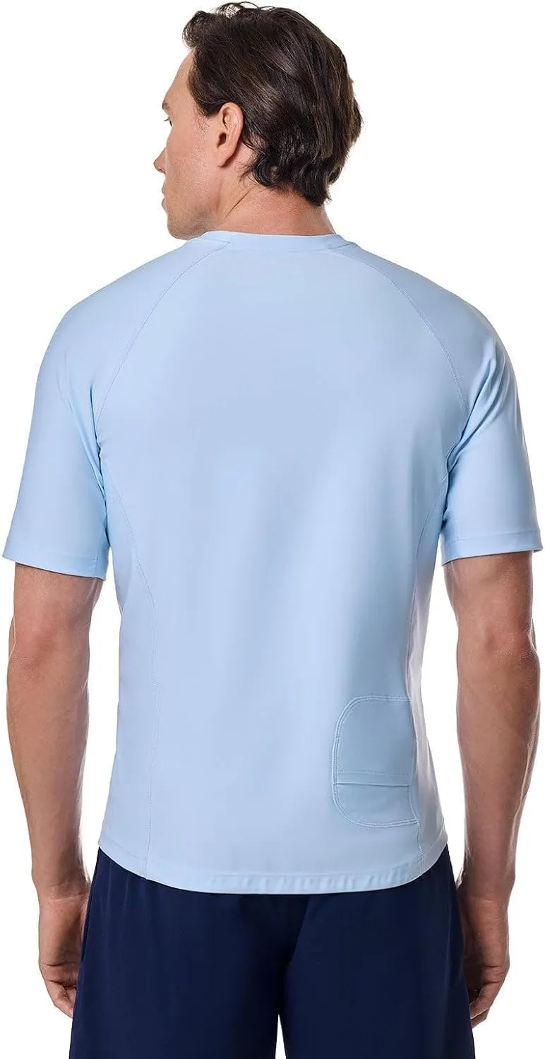 Coolibar UPF 50  Men's Hightide Short Sleeve Swim Shirt - Sun Protective