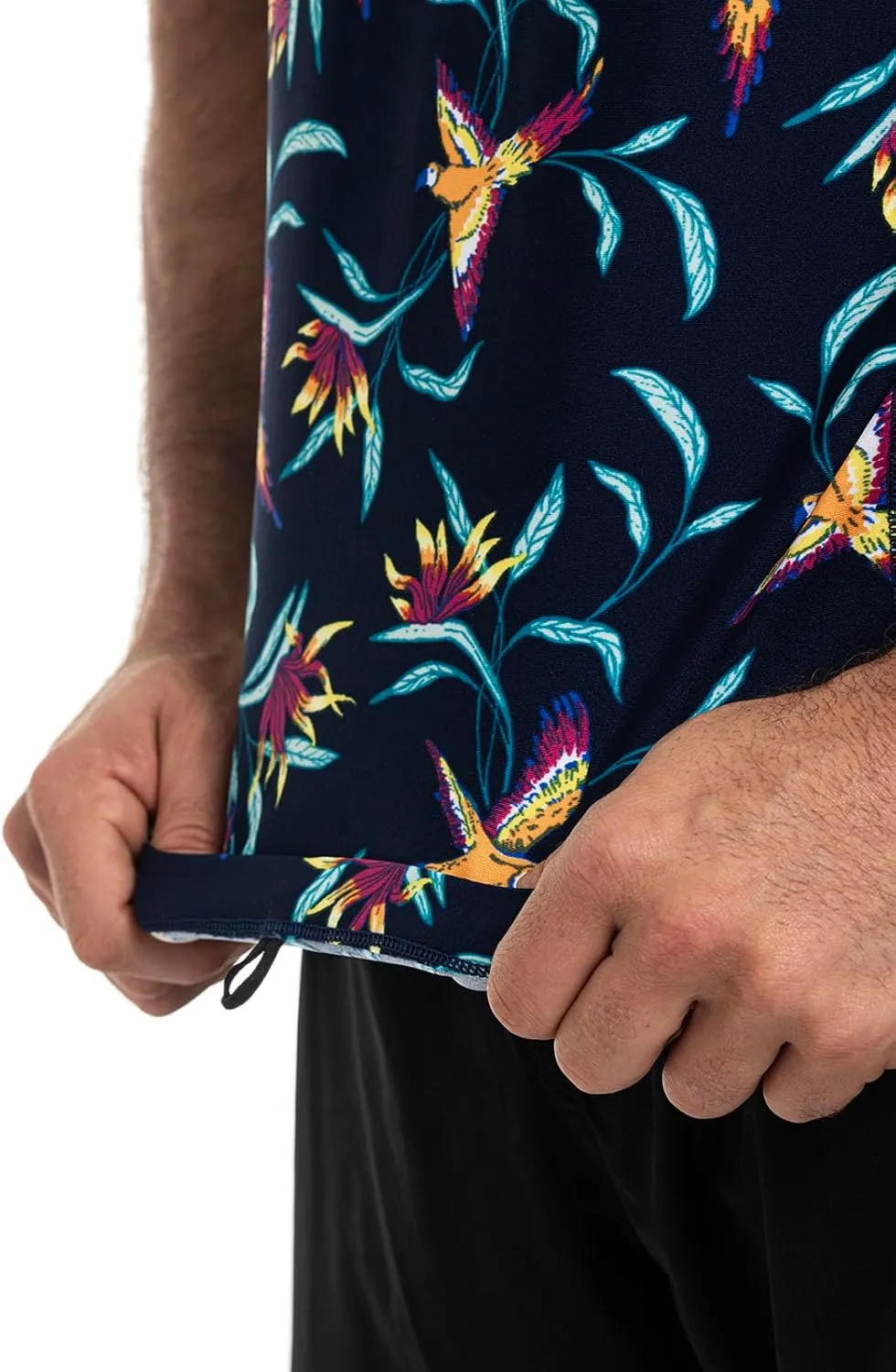 Coolibar UPF 50  Men's Hightide Short Sleeve Swim Shirt - Sun Protective
