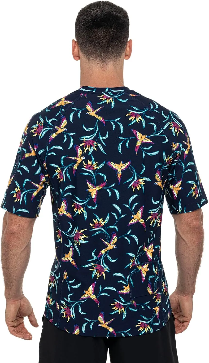 Coolibar UPF 50  Men's Hightide Short Sleeve Swim Shirt - Sun Protective
