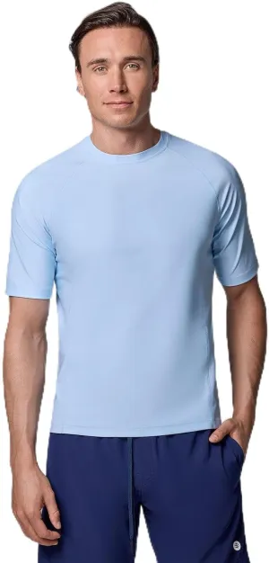 Coolibar UPF 50  Men's Hightide Short Sleeve Swim Shirt - Sun Protective