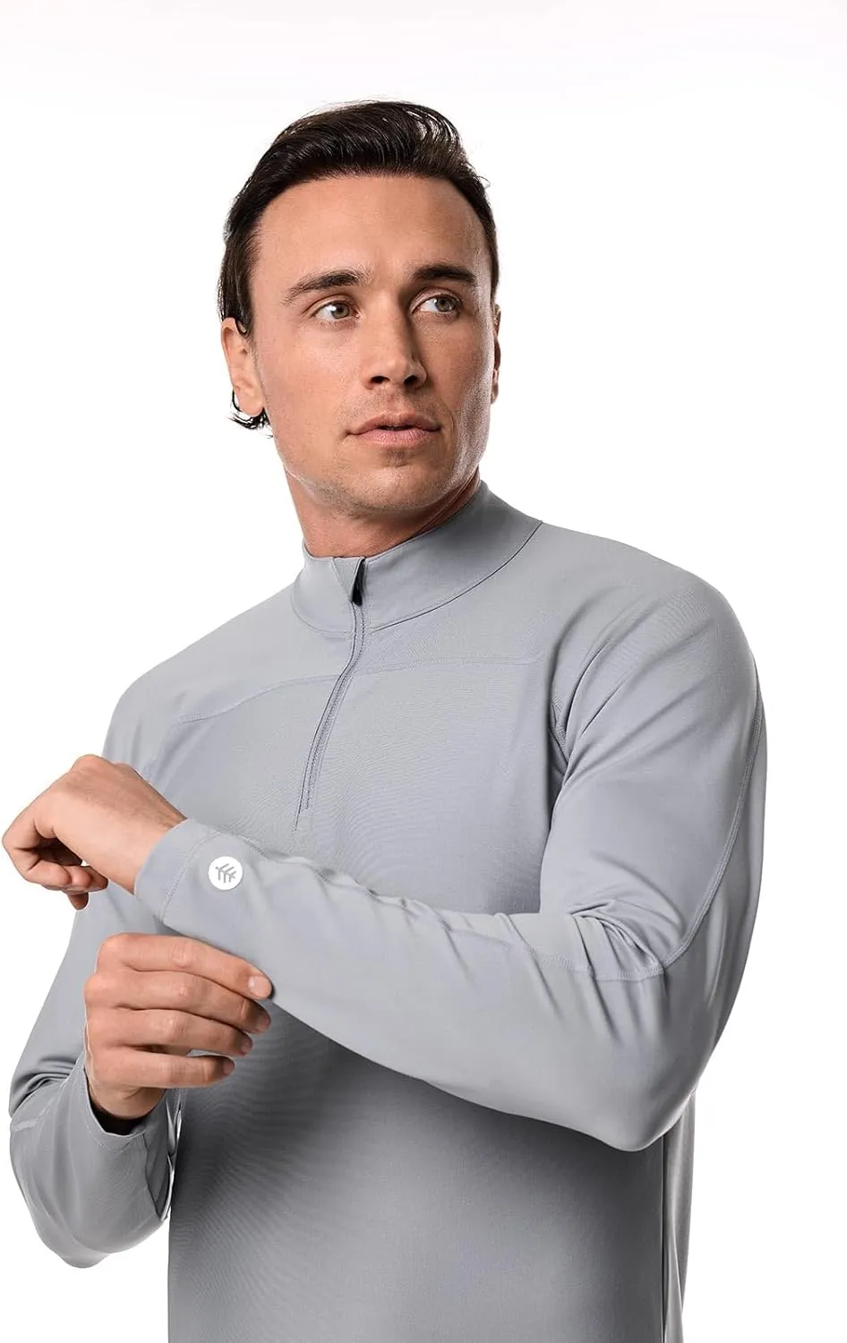 Coolibar UPF 50  Men's Nocona Zip Rash Guard - Sun Protective