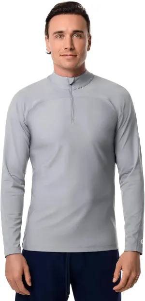 Coolibar UPF 50  Men's Nocona Zip Rash Guard - Sun Protective