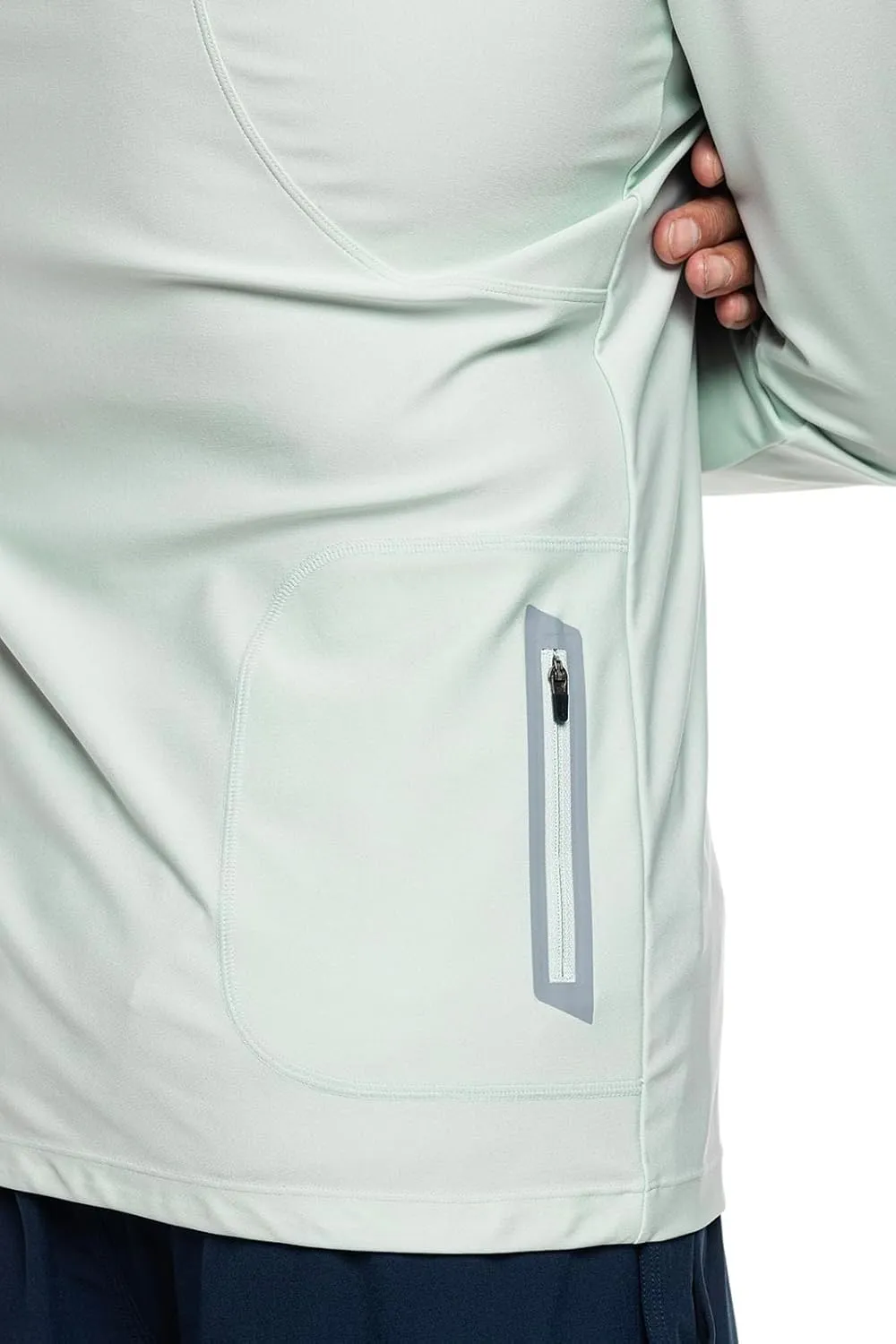 Coolibar UPF 50  Men's Nocona Zip Rash Guard - Sun Protective