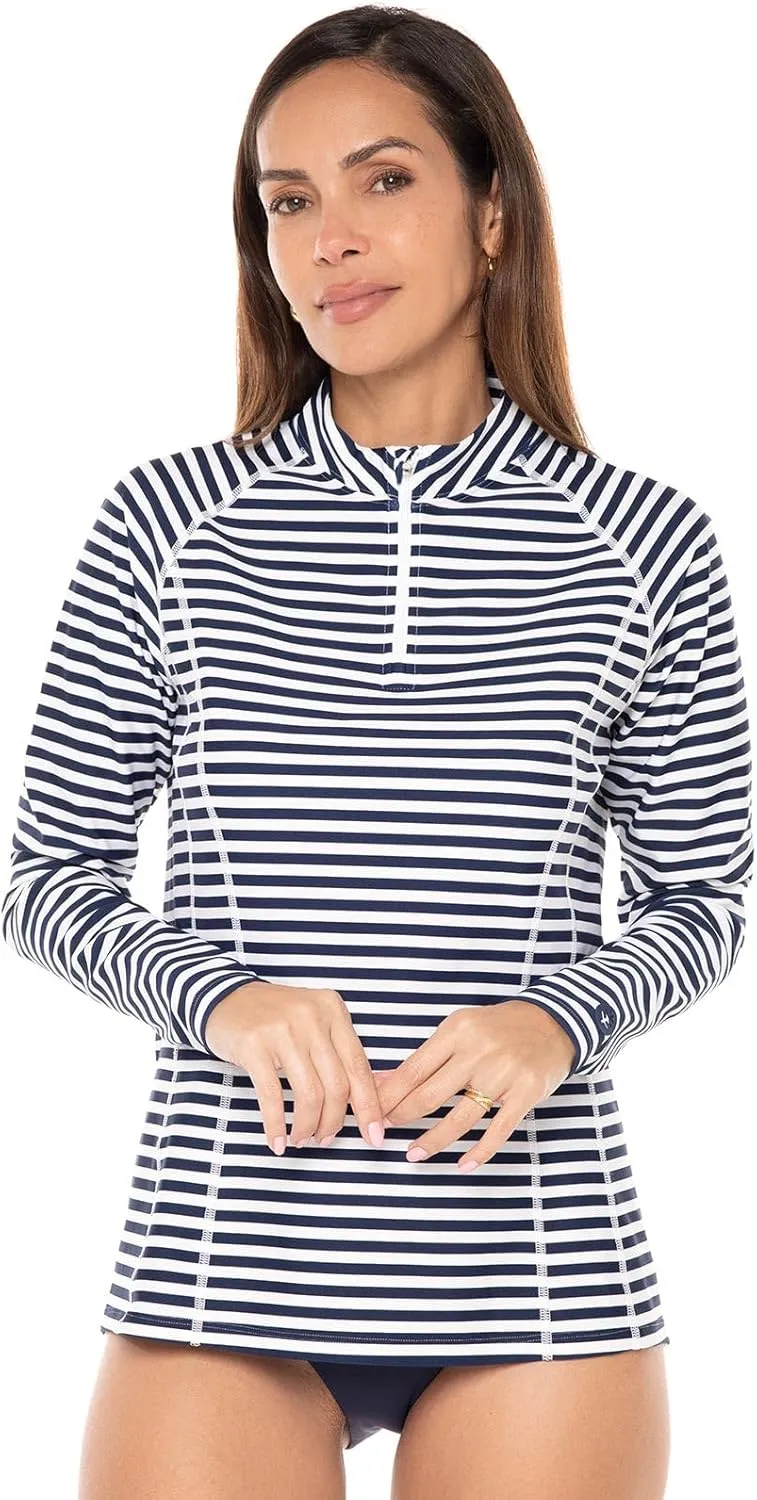 Coolibar UPF 50  Women's Freestyle Long Sleeve Rash Guard - Sun Protective