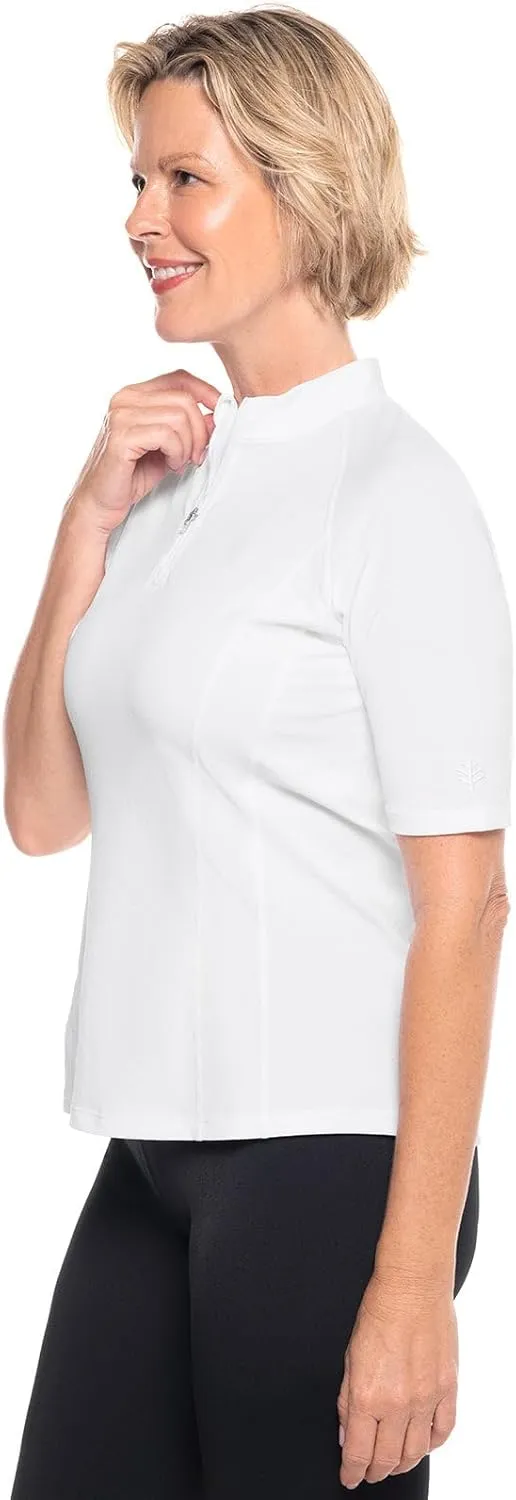 Coolibar UPF 50  Women's Freestyle Short Sleeve Rash Guard - Sun Protective