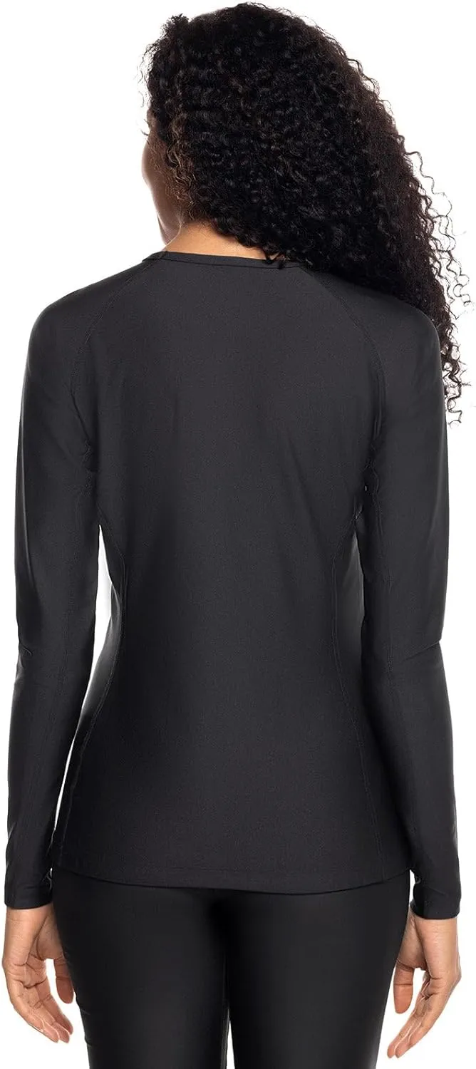 Coolibar UPF 50  Women's Hightide Long Sleeve Swim Shirt - Sun Protective