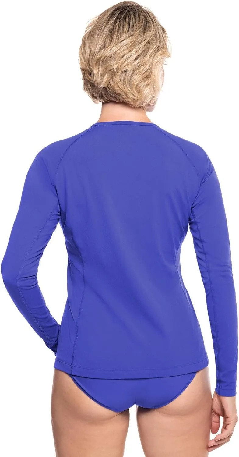 Coolibar UPF 50  Women's Hightide Long Sleeve Swim Shirt - Sun Protective