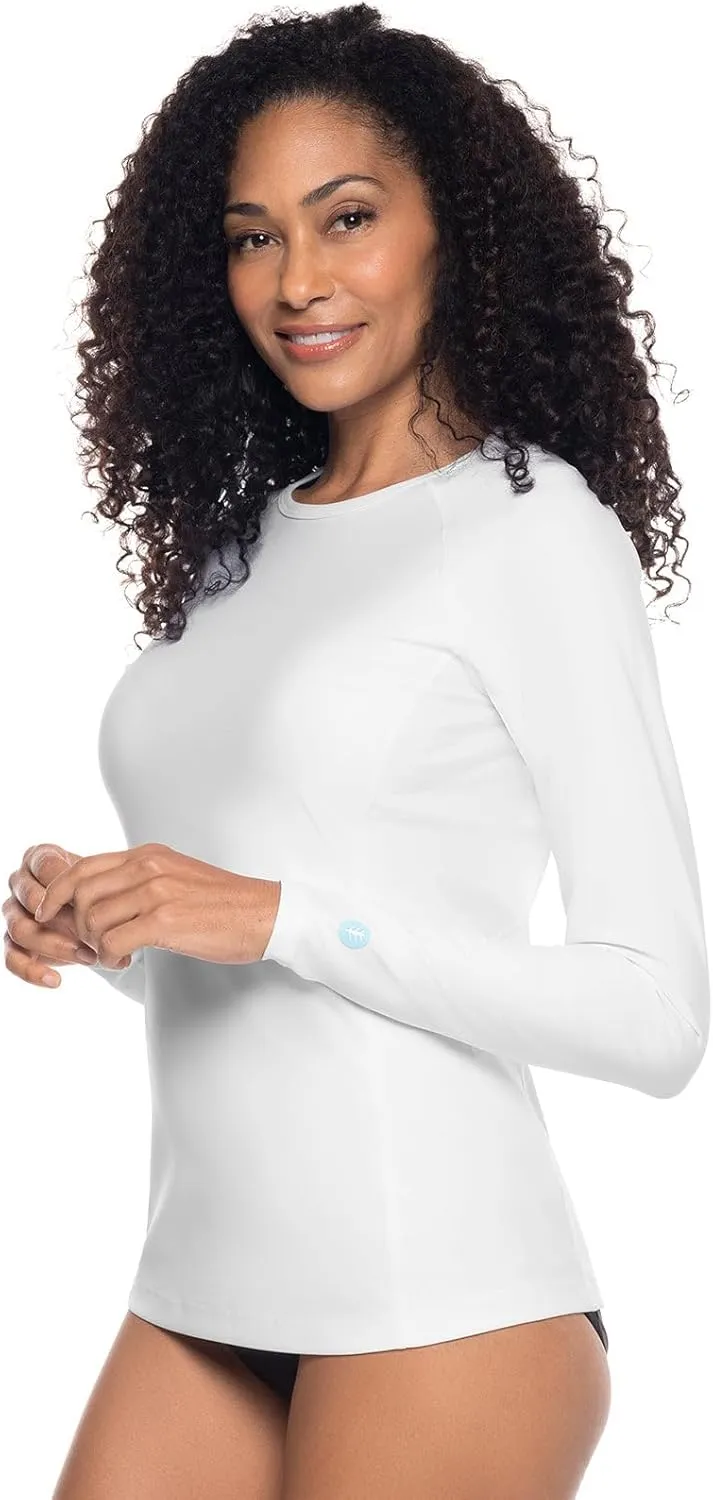 Coolibar UPF 50  Women's Hightide Long Sleeve Swim Shirt - Sun Protective