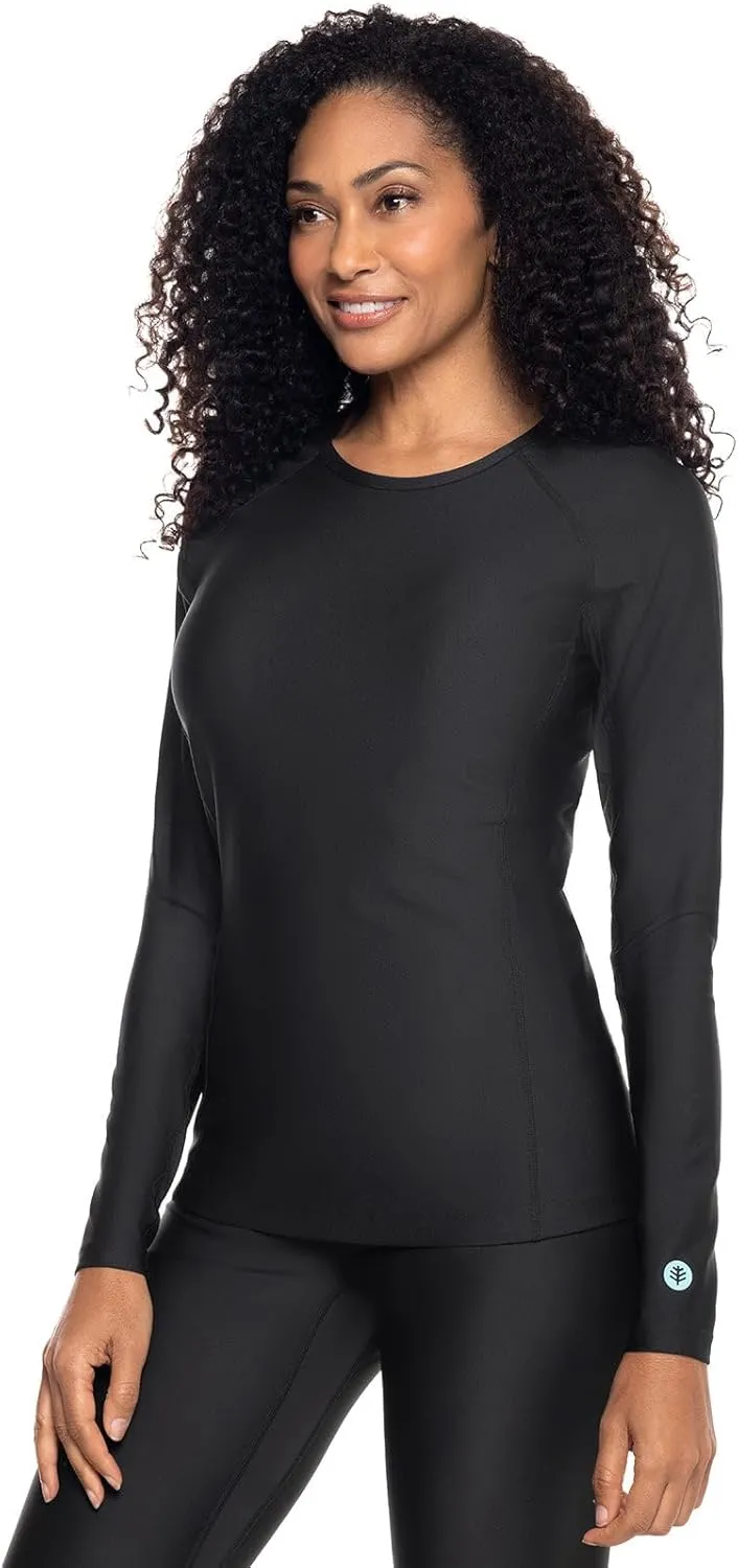 Coolibar UPF 50  Women's Hightide Long Sleeve Swim Shirt - Sun Protective