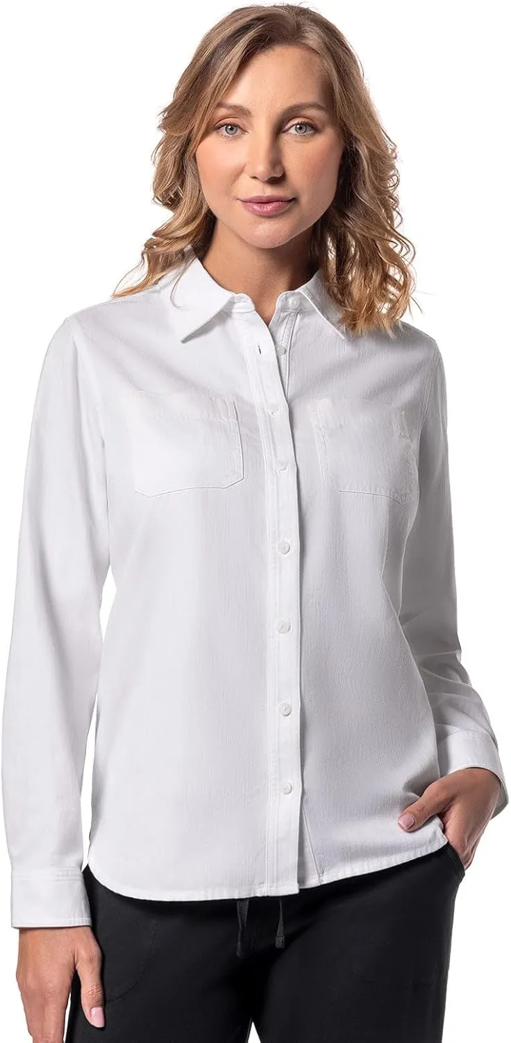 Coolibar UPF 50  Women's Peninsula Chambray Shirt - Sun Protective