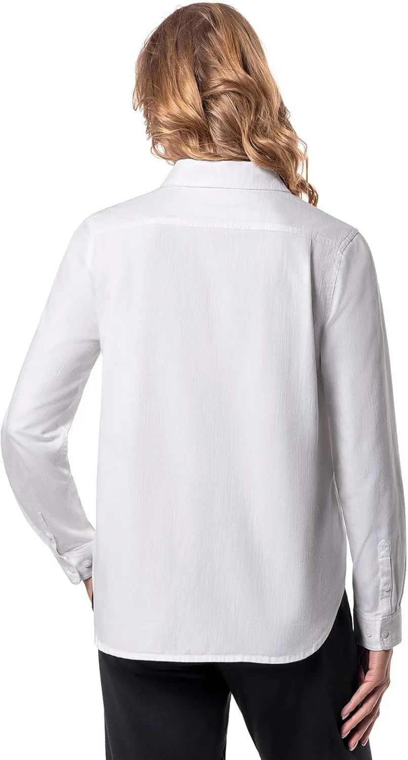 Coolibar UPF 50  Women's Peninsula Chambray Shirt - Sun Protective