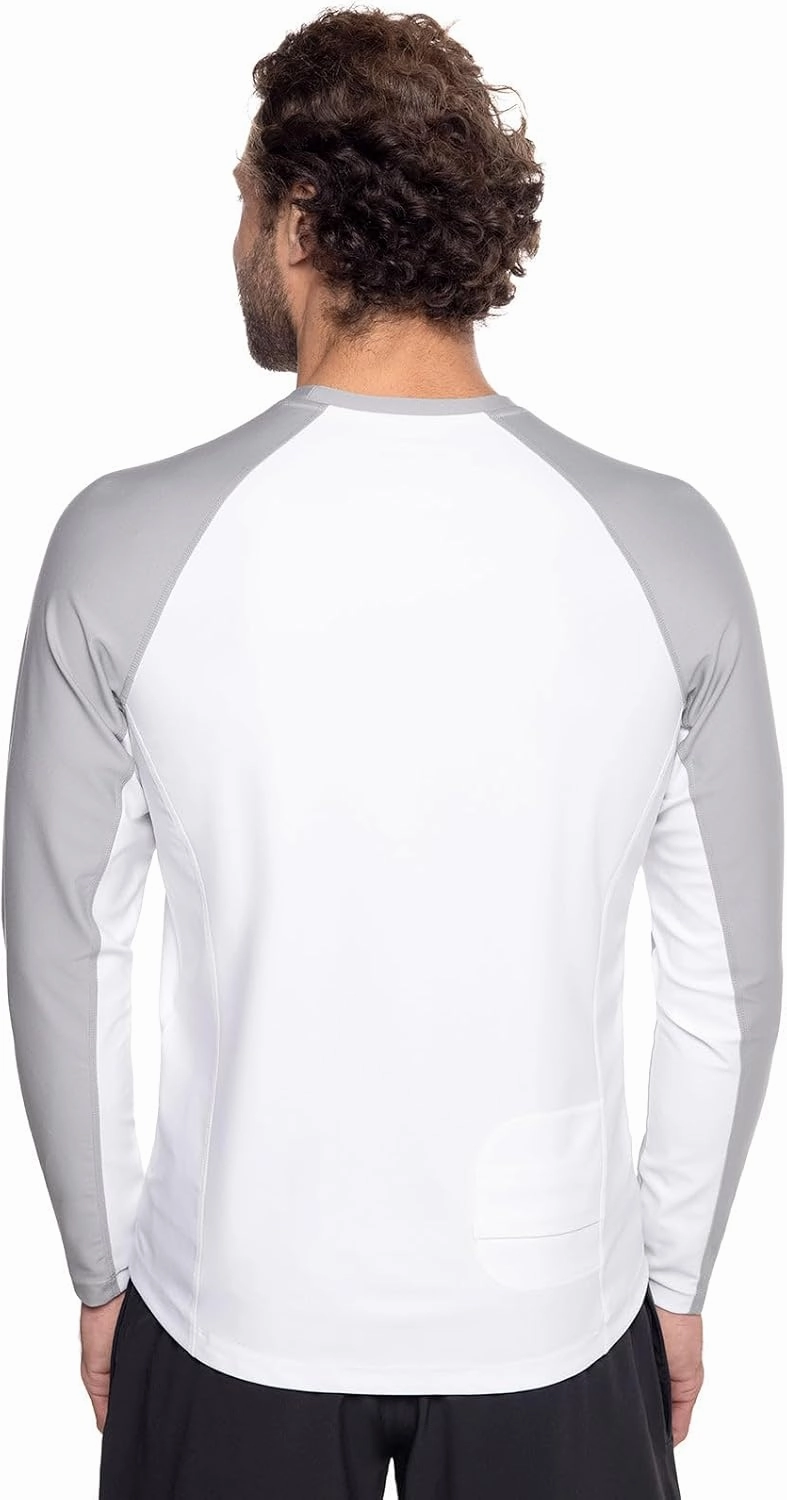 Coolibar UPF 50  Men's Hightide Long Sleeve Swim Shirt - Sun Protective