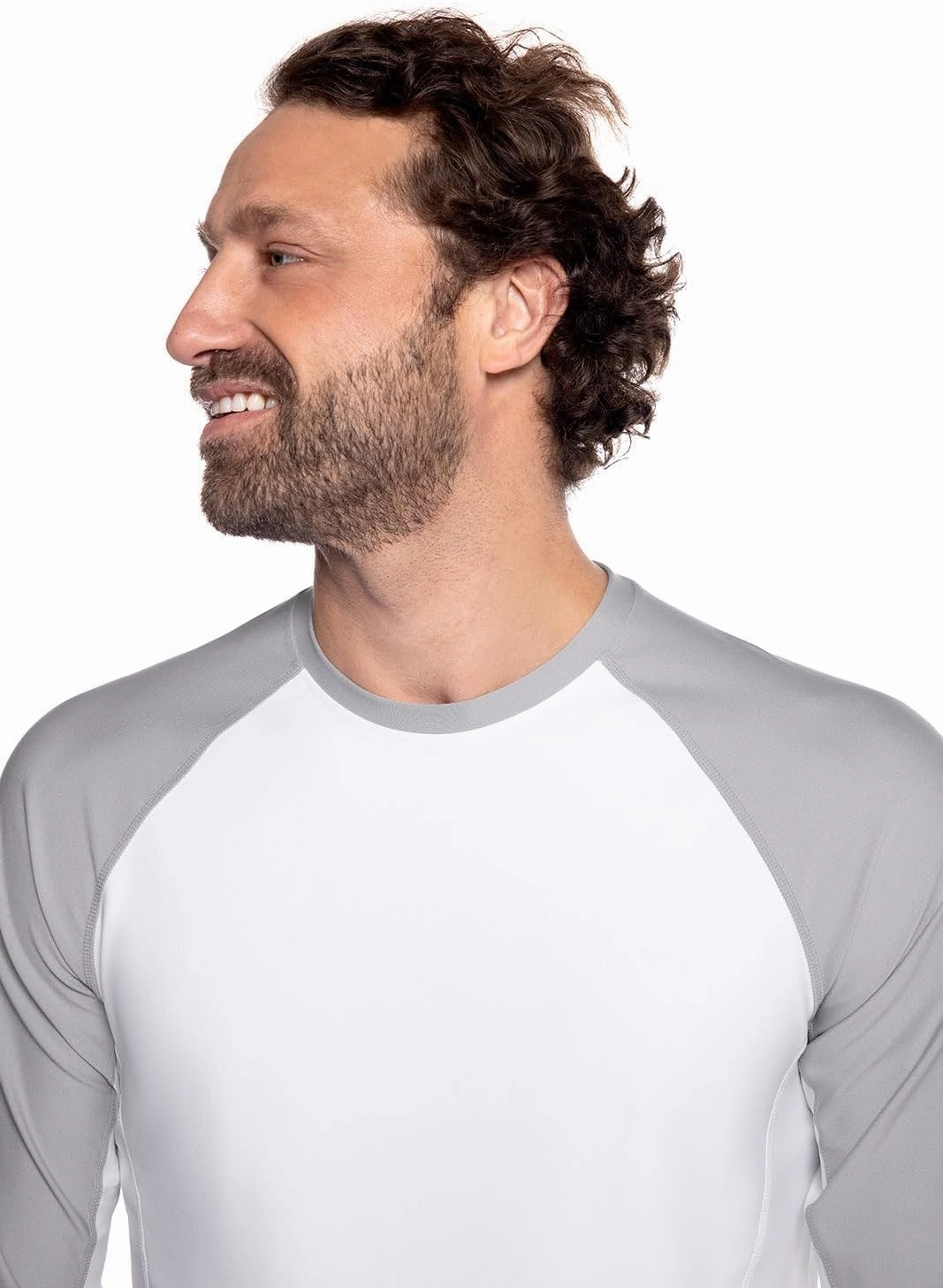 Coolibar UPF 50  Men's Hightide Long Sleeve Swim Shirt - Sun Protective