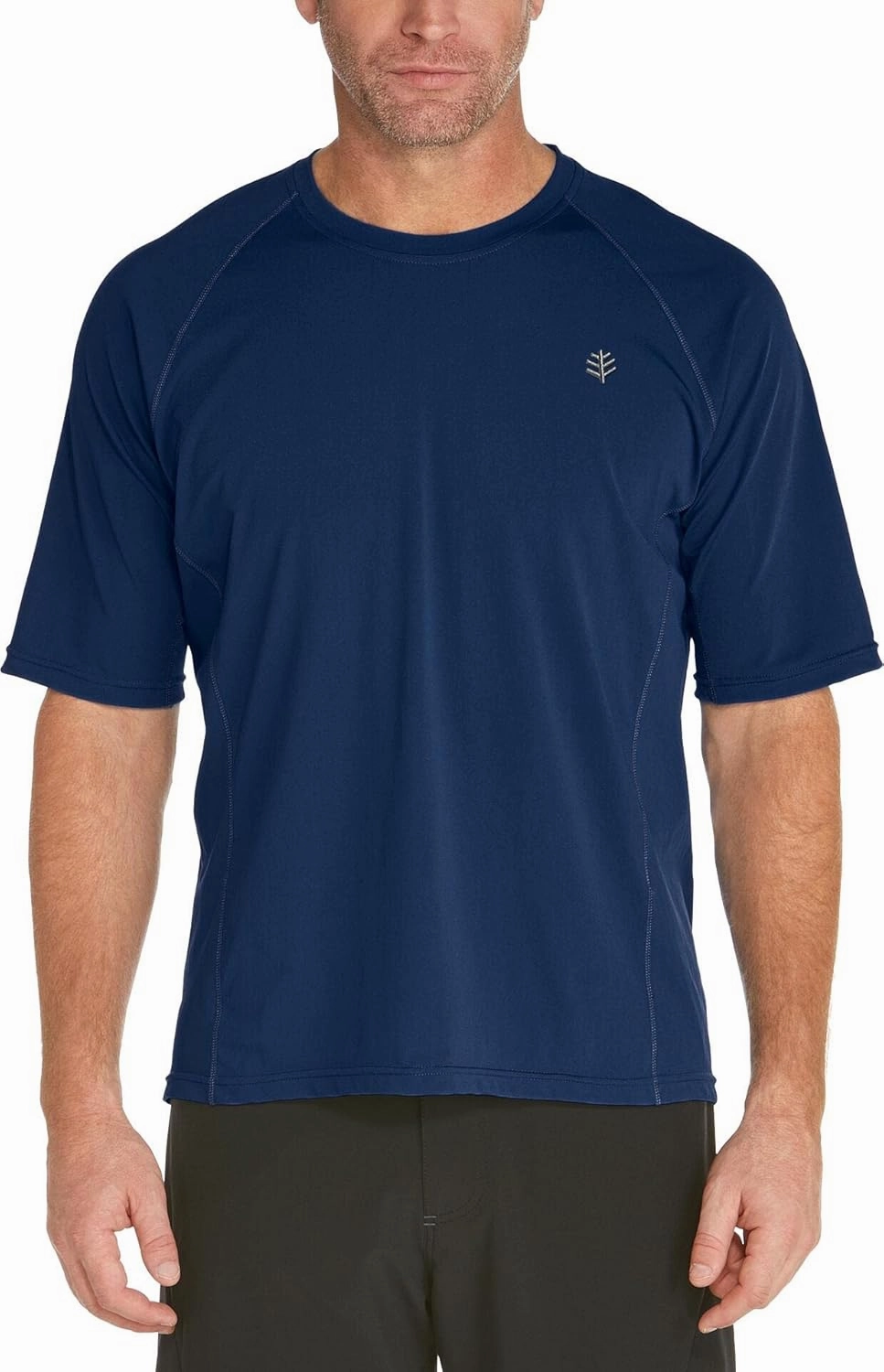 Coolibar UPF 50  Men's Hightide Short Sleeve Swim Shirt - Sun Protective