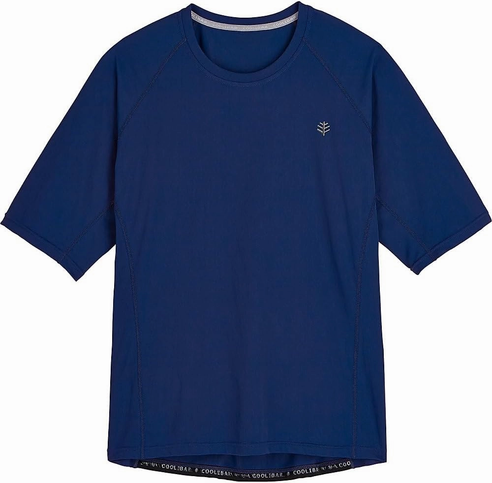 Coolibar UPF 50  Men's Hightide Short Sleeve Swim Shirt - Sun Protective